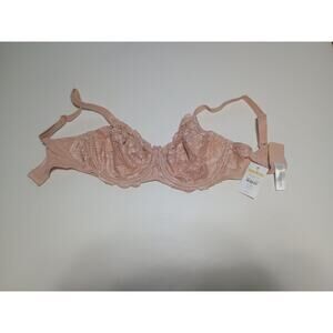 DELIMIRA Lacy Underwire Bra - Blush Nude - New With Tags